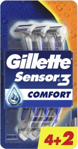 Gillette Sensor3 Comfort Wegwerpmesjes Mannen 6 Stuks