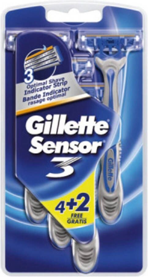 Gillette Sensor3 Scheermes 6 stuks