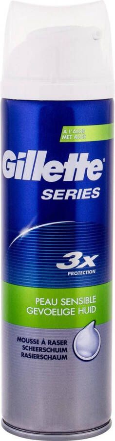 Gillette Series Sensitive verzachtend scheerschuim met aloë vera 250ml