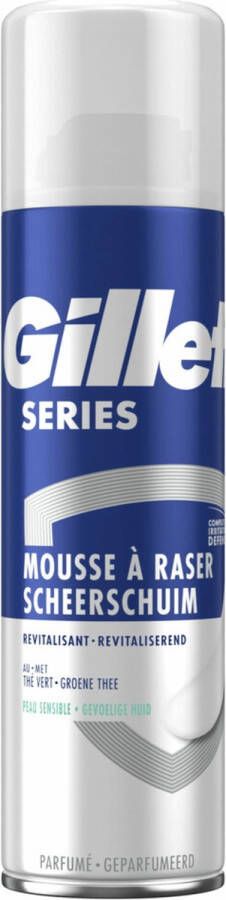 Gillette Series Revitaliserende Scheerschuim Met Groene Thee 250 ml