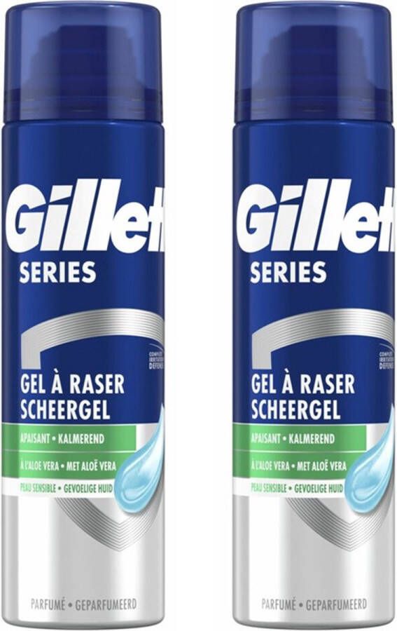 Gillette Series Sensitive Scheergel Mannen 2x200 ml