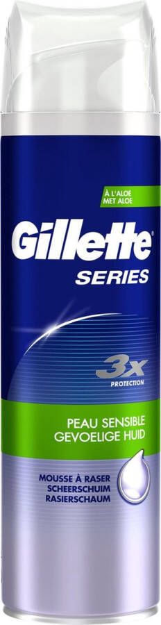 Gillette Series Sensitive Scheerschuim Mannen 250 ml