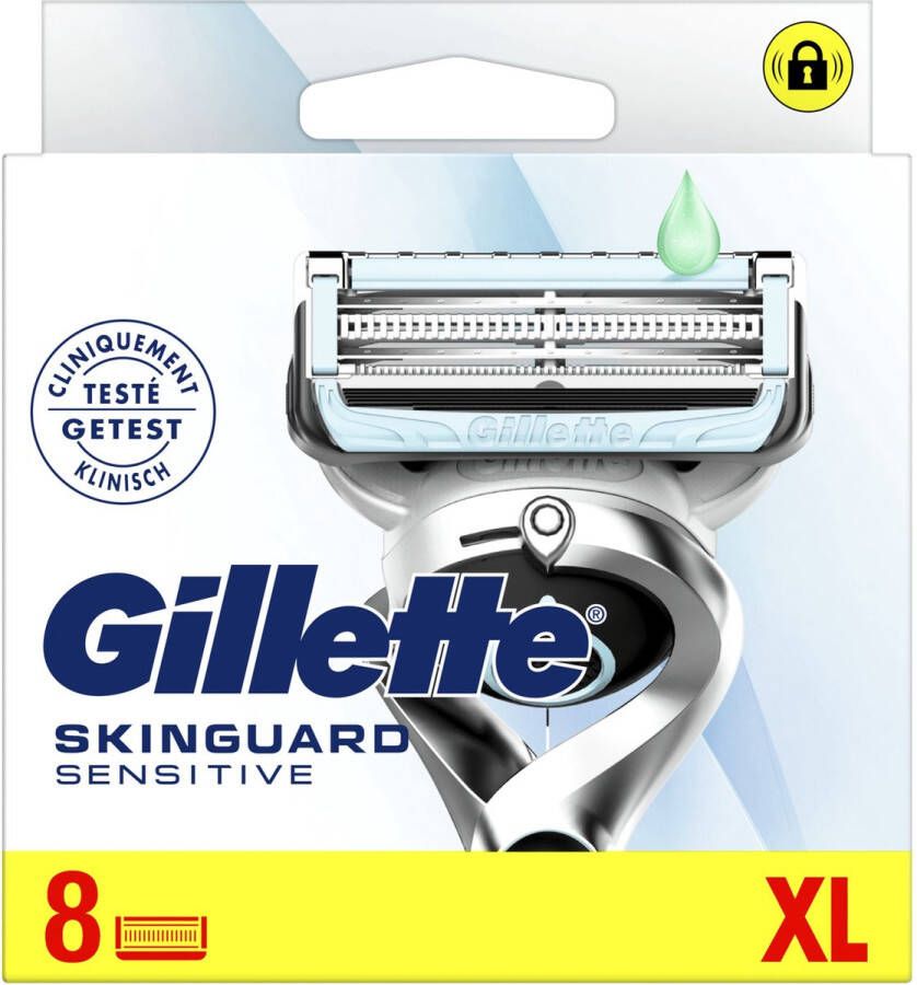 Gillette SkinGuard Sensitive Scheermesjes Voor Mannen 8 stuks