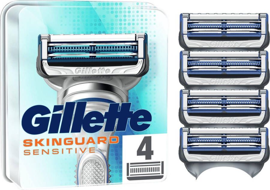 Gillette SkinGuard Sensitive Scheermesjes 4 Navulmesjes