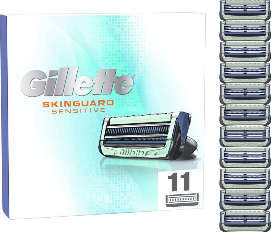 Gillette SkinGuard Sensitive Scheermesjes Aloë Vera 11 Navulmesjes