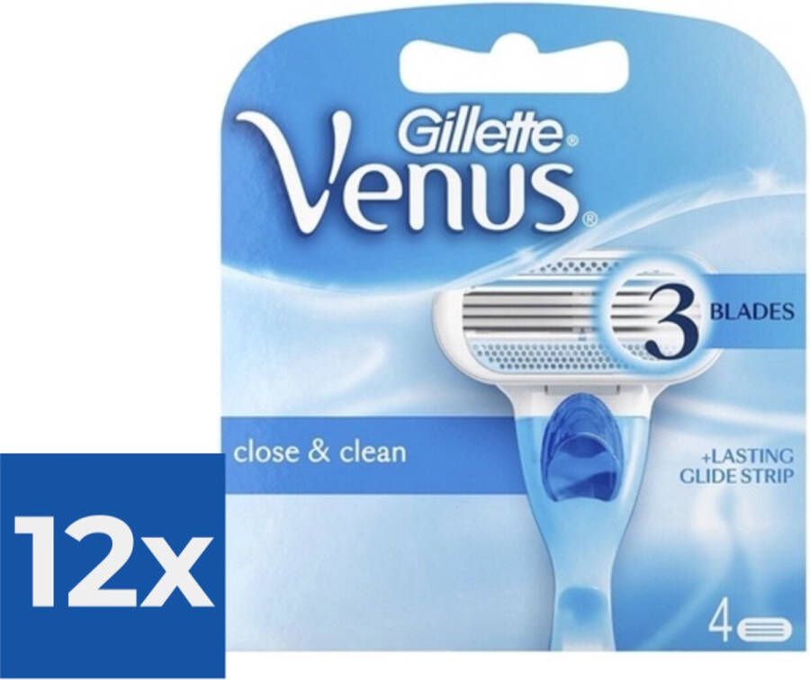 Gillette Venus 4 stuks Scheermesjes Voordeelverpakking 12 stuks