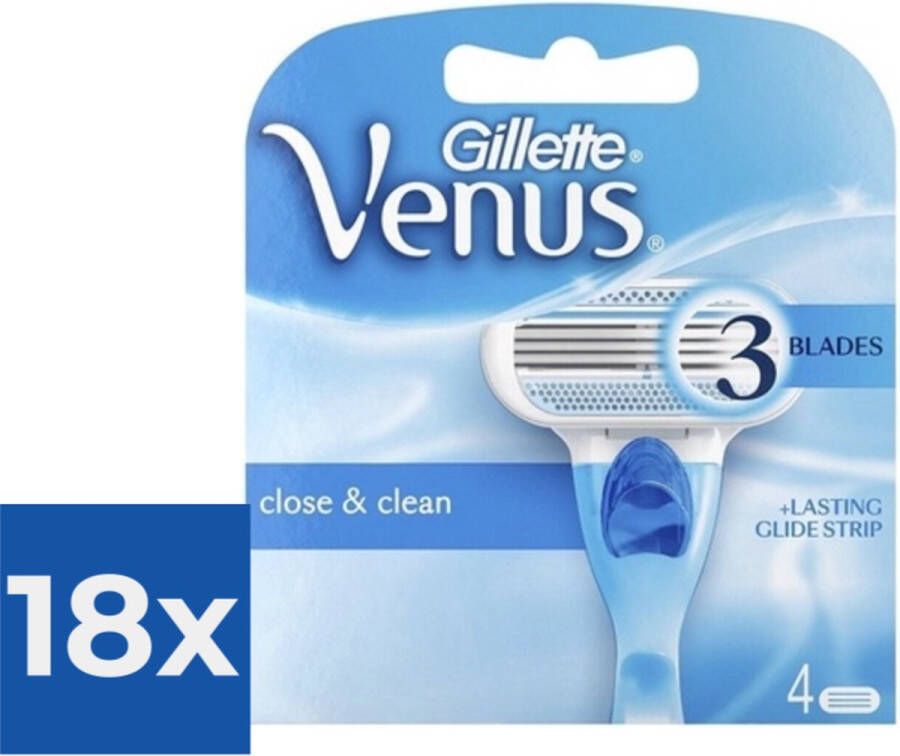 Gillette Venus 4 stuks Scheermesjes Voordeelverpakking 18 stuks