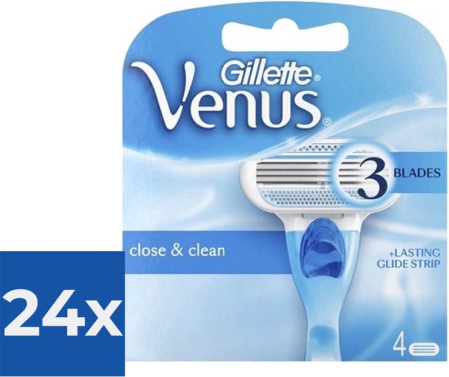 Gillette Venus 4 stuks Scheermesjes Voordeelverpakking 24 stuks