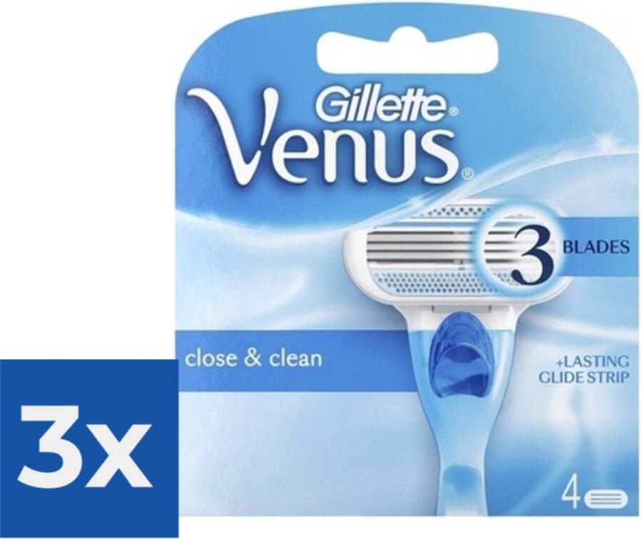 Gillette Venus 4 stuks Scheermesjes Voordeelverpakking 3 stuks