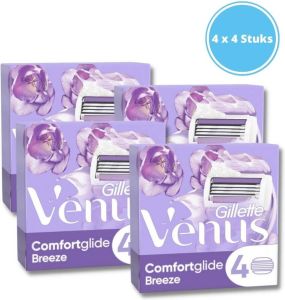 Gillette Venus Comfortglide Breeze Scheermesjes Vrouwen 4 Navulmesjes 2 Stuks