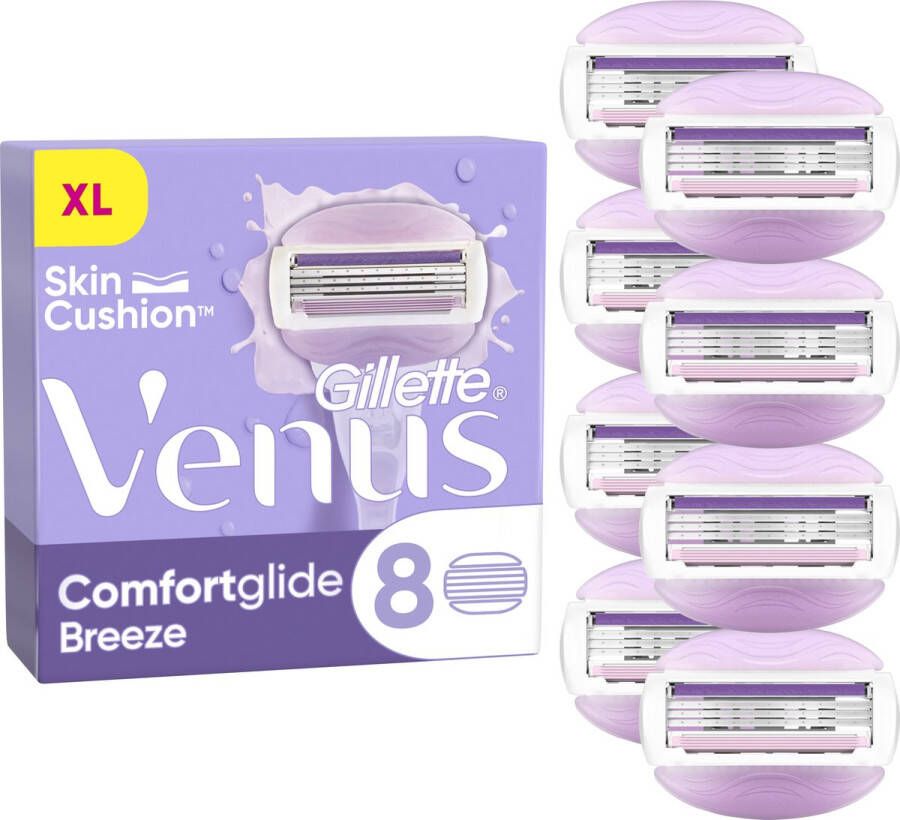 Gillette Venus Comfortglide Breeze Voor Een Gladde Scheerbeurt 8 Navulmesjes