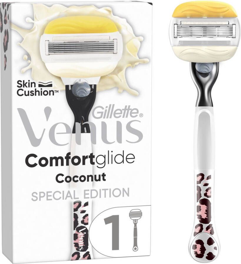 Gillette Venus Comfortglide Coconut Voor Een Gladde Scheerbeurt 1 Handvat 1 Scheermesje