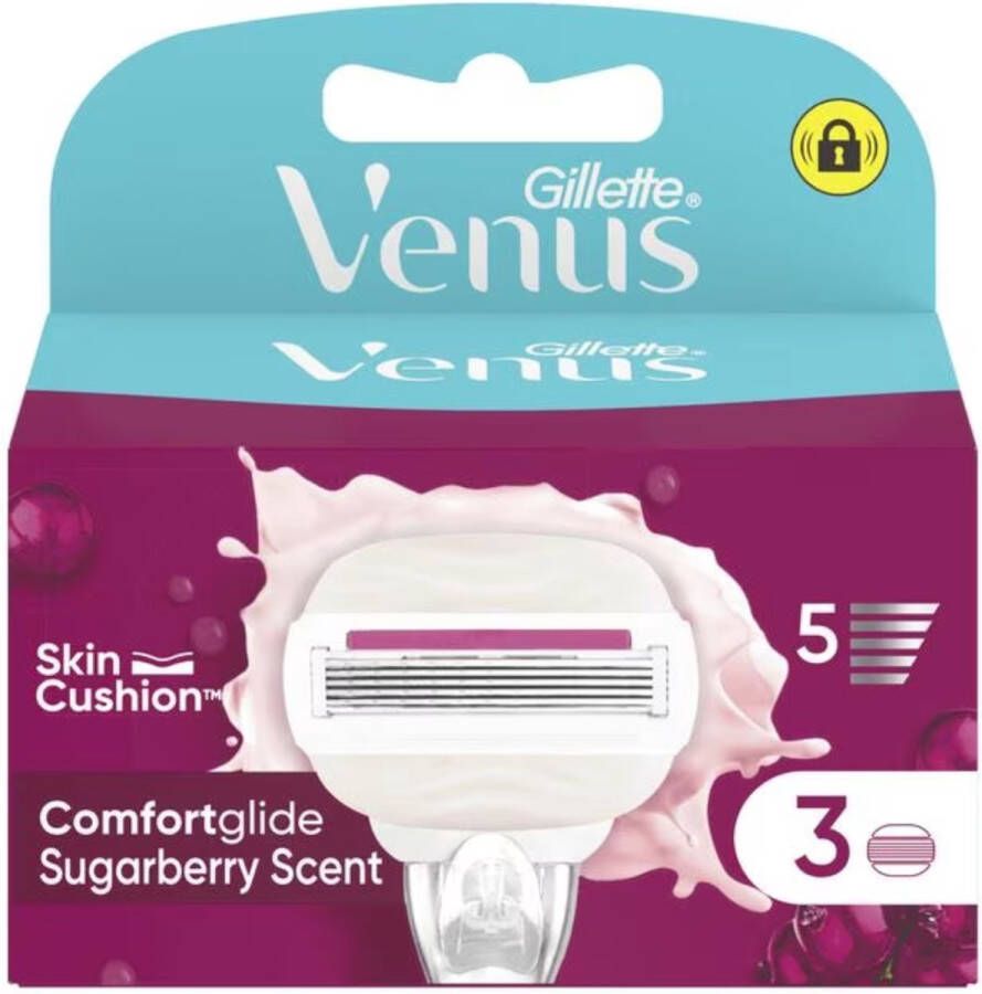 Gillette Venus Comfortglide Strawberry navulmesjes 3 stuks