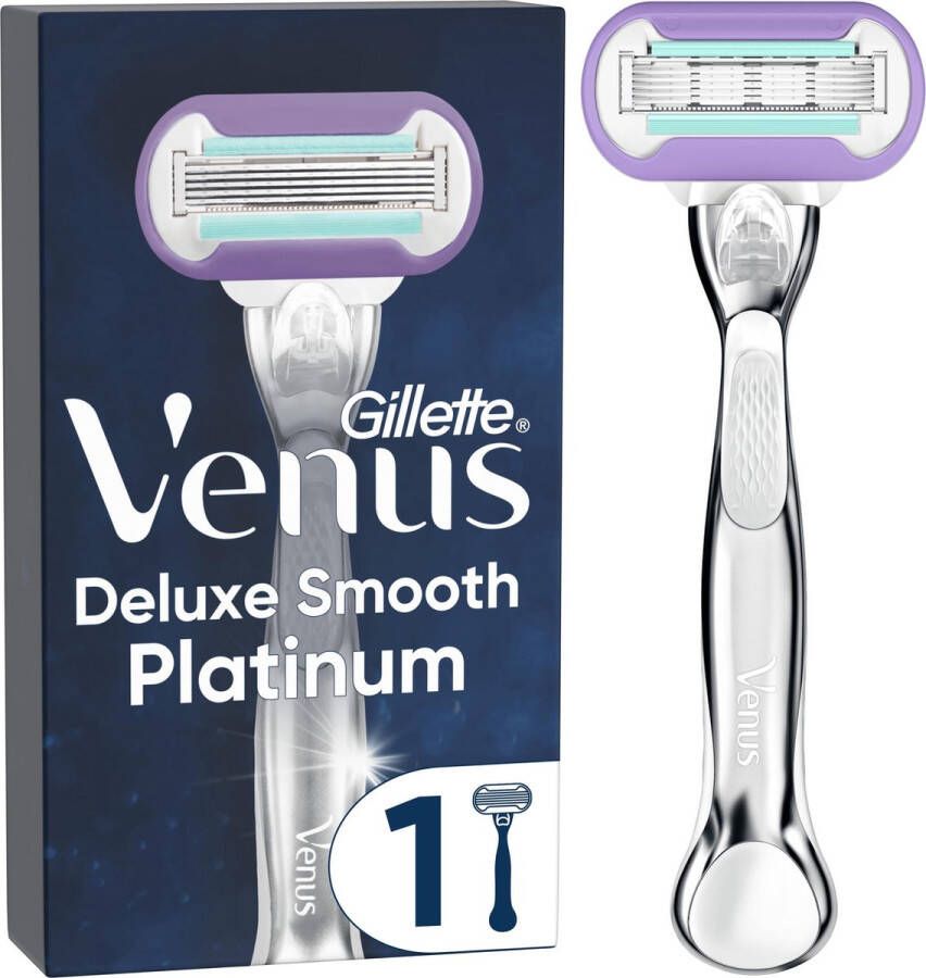 Gillette Venus Deluxe Smooth Platinum Scheersysteem Voor Vrouwen Scheermes