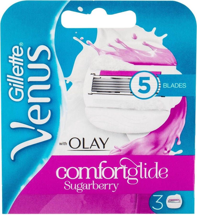 Gillette Venus & Olaz Sugarberry Scheermesjes 3 stuks (Roze)