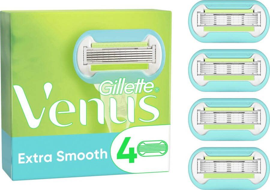 Gillette Venus Extra Smooth Scheermesjes Voor Vrouwen 4 Navulmesjes