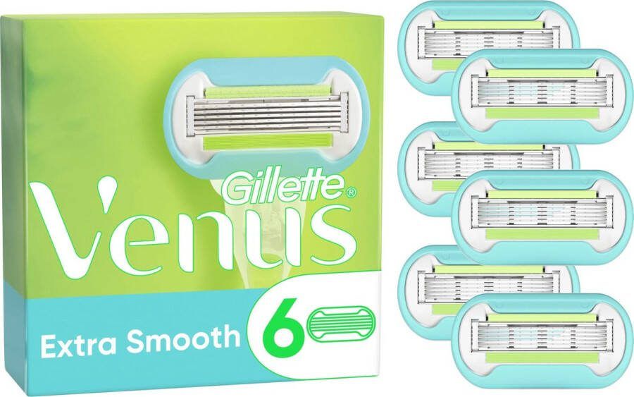 Gillette Venus Extra Smooth Scheermesjes Voor Vrouwen 6 Navulmesjes