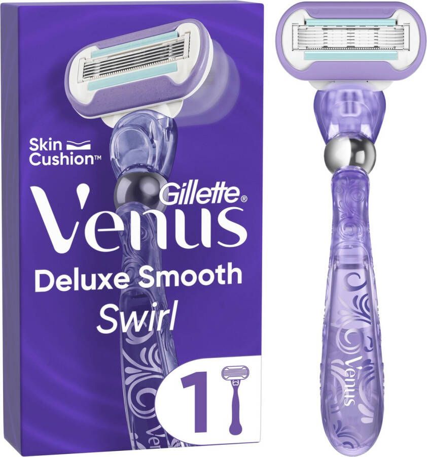 Gillette Venus Deluxe Smooth Swirl Voor Een Extra Gladde Scheerbeurt 1 Handvat 1 Navulmesje