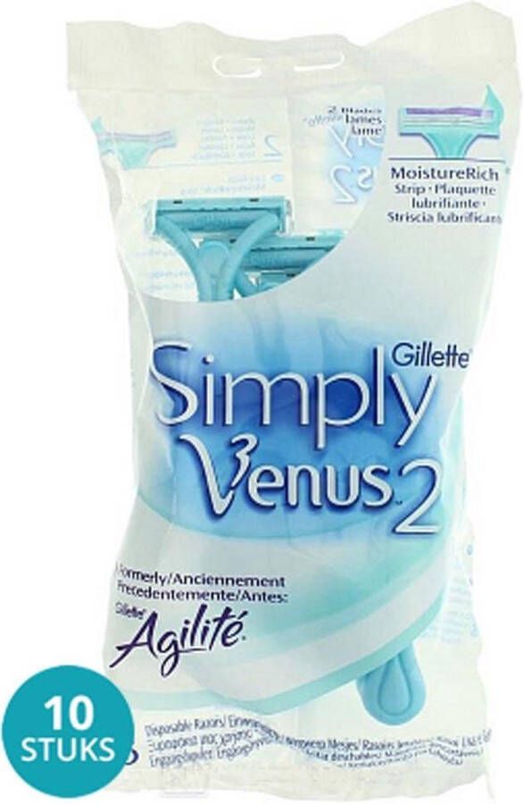 Gillette Venus Gillette Simply Venus 2 Women Wegwerpscheermesjes Voordeelverpakking