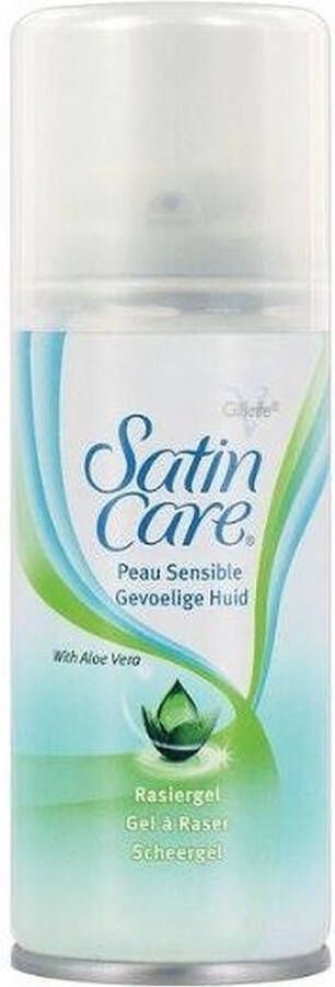 Gillette Venus Satin Care Scheergel Gevoelige Huid Aloe Vera 6x75ml Voordeelverpakking