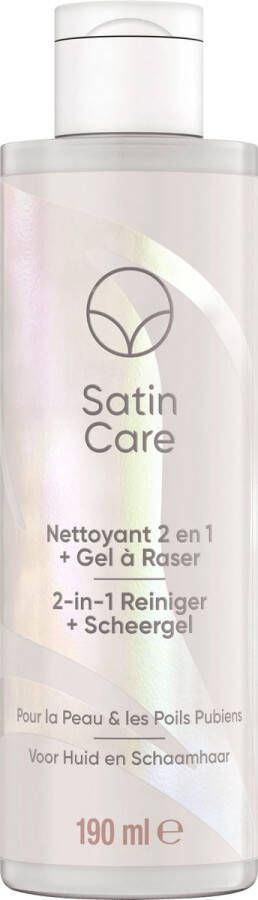 Gillette Venus Satin Care Voor Schaamhaar 2-In-1 Reiniger + Scheergel 190 ml