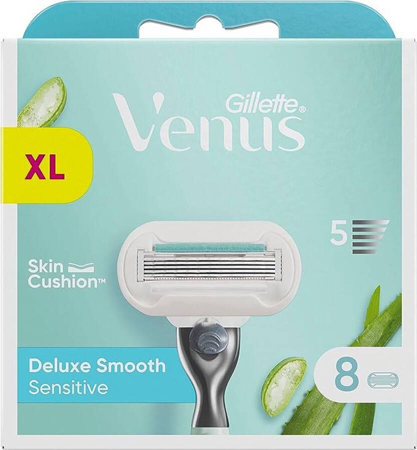 Gillette Venus Scheermesjes Deluxe Smooth Sensitive 8 Scheermesjes