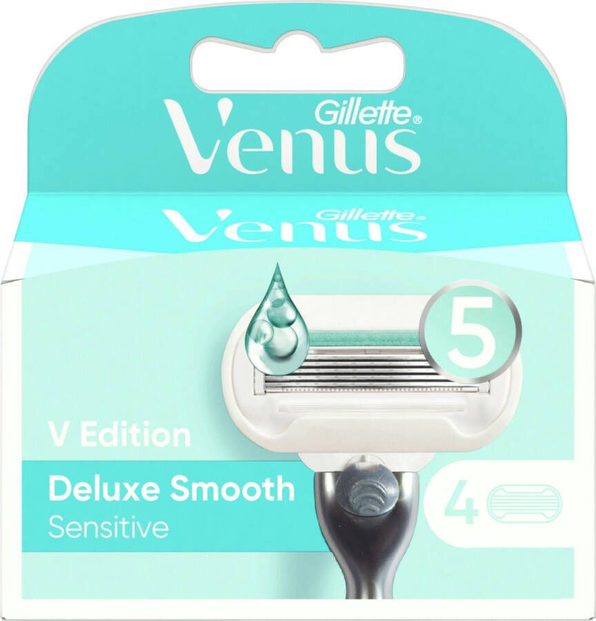 Gillette Venus Scheermesjes Deluxe Smooth Sensitive V Edition 4 St