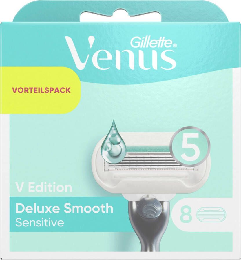 Gillette Venus Scheermesjes Deluxe Smooth Sensitive V Edition 8 St