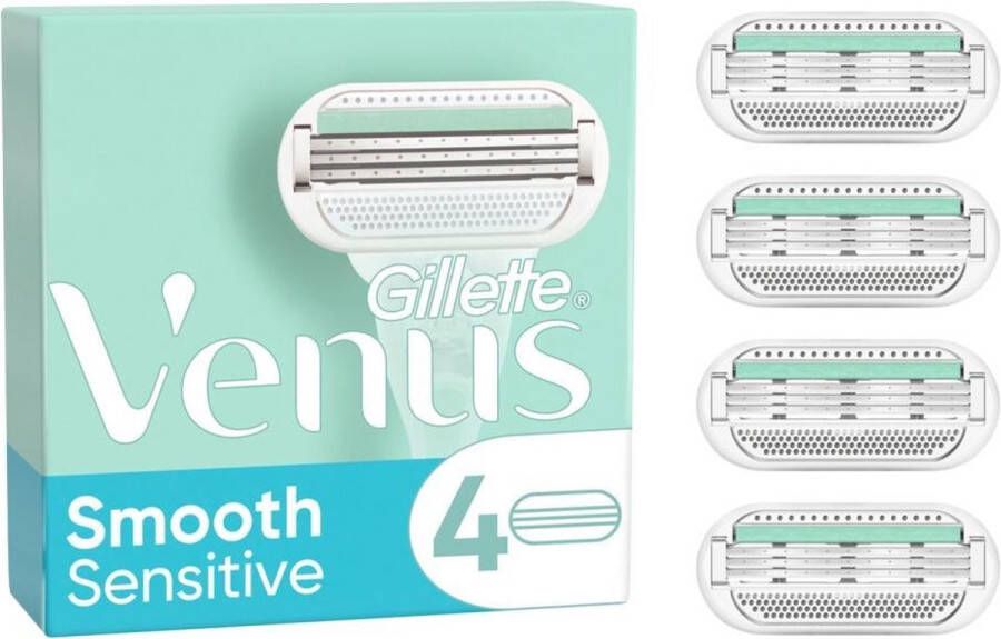 Gillette Venus Smooth Sensitive Scheermesjes 4 Stuks