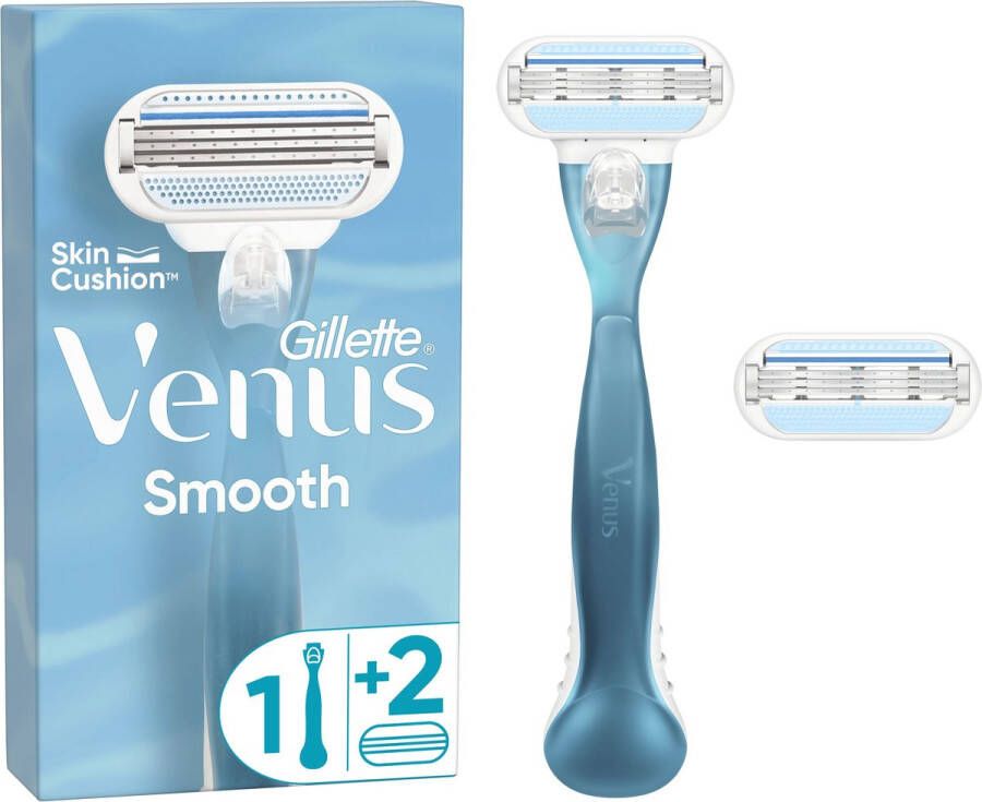 Gillette Venus Smooth Rondingvolgende Mesjes 1 Handvat 2 Navulmesjes