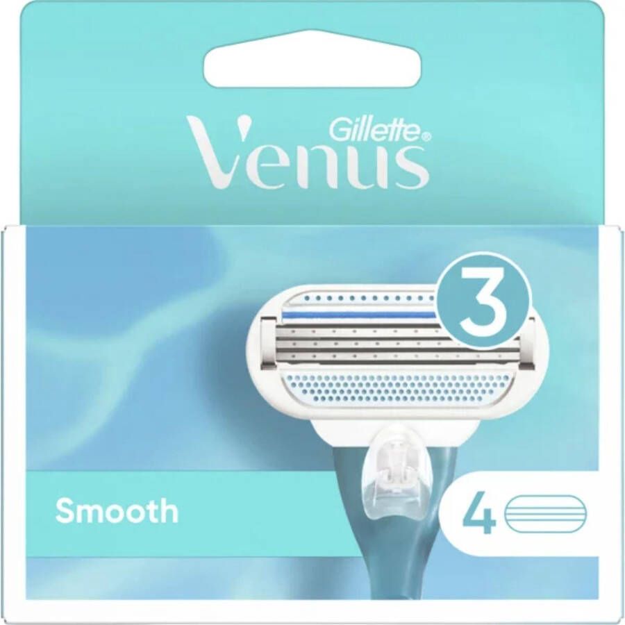 Gillette Venus Smooth Scheermesjes Voor Vrouwen 4 Navulmesjes