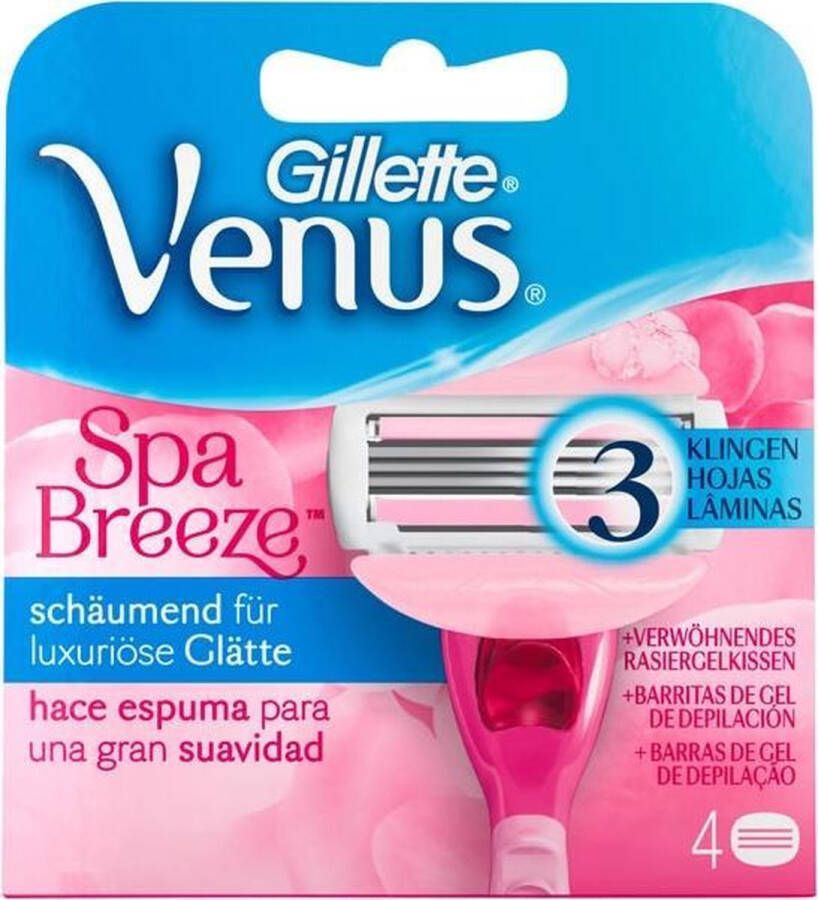 Gillette Venus Spa Breeze Scheermesjes Navulmesjes 4 Stuks
