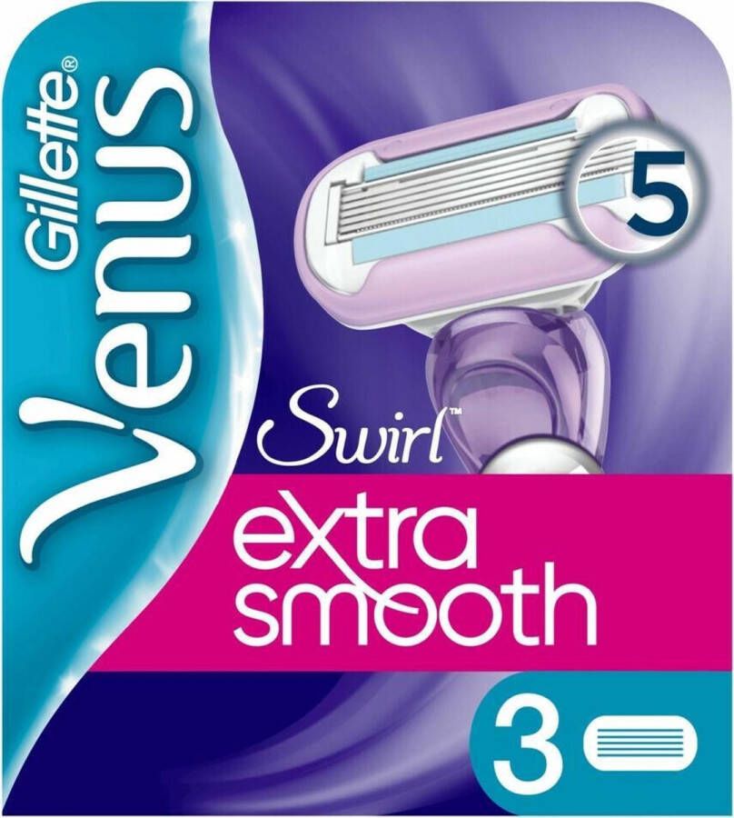 Gillette Venus Swirl Extra Glad Scheermesjes Vrouwen 3 stuks