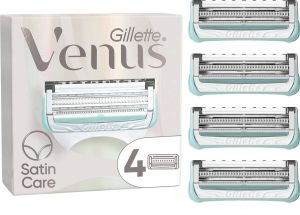 Gillette Venus Satin Care 4 Scheermesjes Voor Vrouwen Voor Huid en Schaamhaar