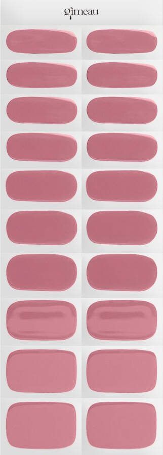 Gimeau Gel Nail Sticker Solid Pink
