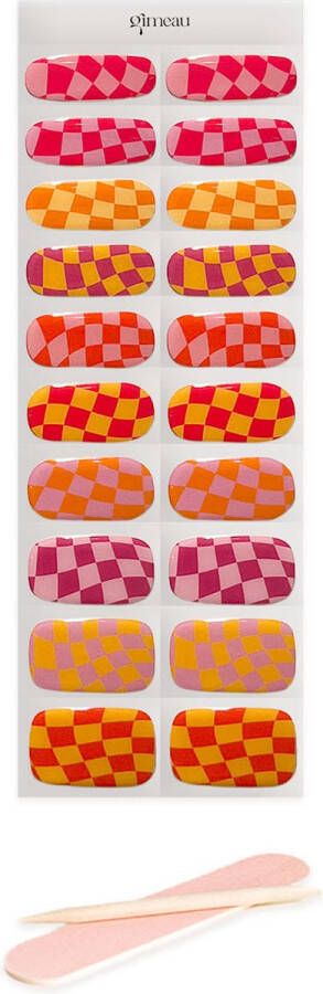 Gimeau Gel Nail Stickers Checkmate