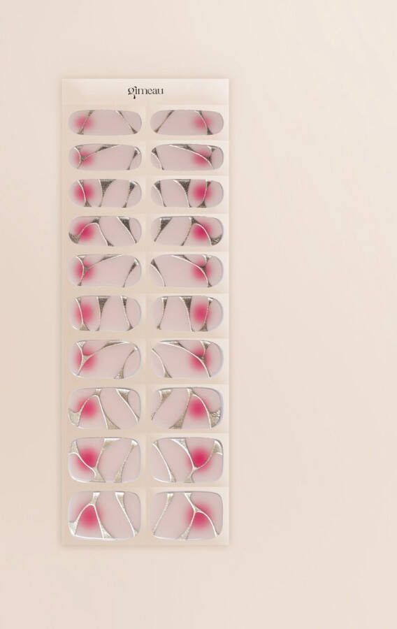 Gimeau Gel Nail Stickers Nail Art- Chrome Blush