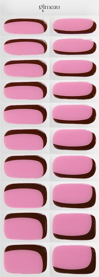 Gimeau Gel Nail Sticker Nail Art Pink