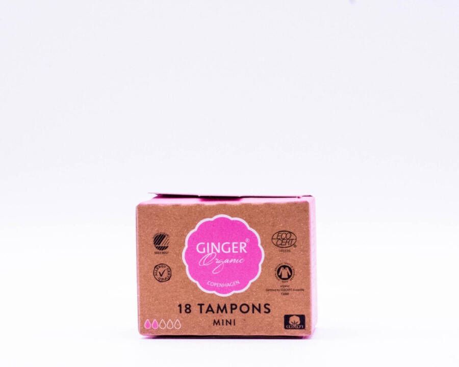 Ginger Organic Tampons Mini 18 stuks