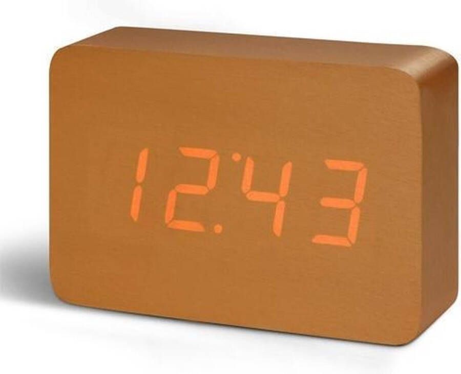 Gingko Wekker Alarmklok Brick Click Clock koper oplaadbaar