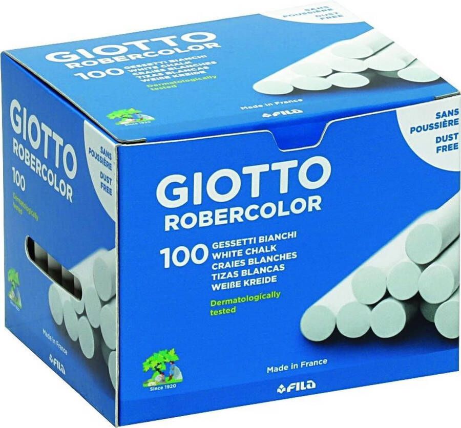 Giotto Schoolbordkrijt wit doos à 100 stuks