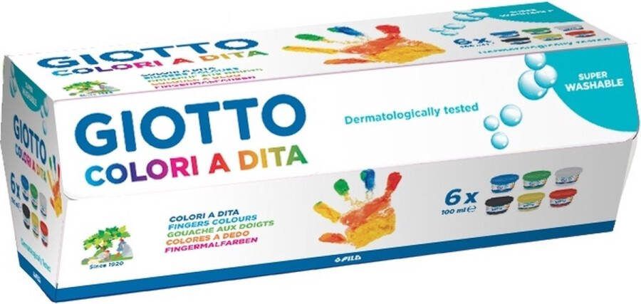 Giotto Vingerverf Multicolour 6 Onderdelen 100 ml