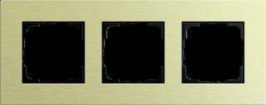 Gira Esprit afdekraam 3-voudig aluminium lichtgoud