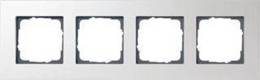 Gira Esprit afdekraam 4-voudig aluminium