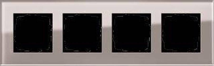 Gira Esprit afdekraam 4-voudig glas umbra
