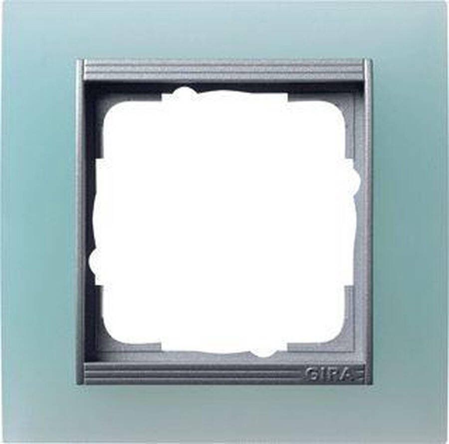 Gira Event afdekraam 1-voudig aluminium opaque mint