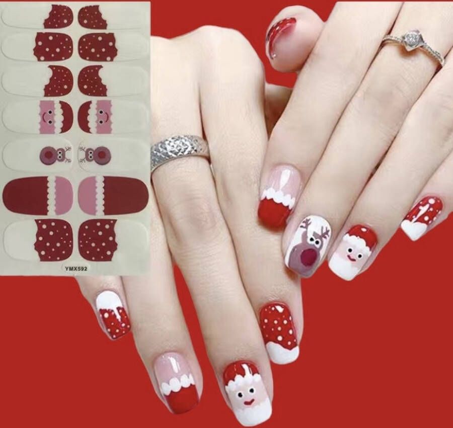 Girl Nagelstickers kerst (Christmas Nail Stickers) nr 592