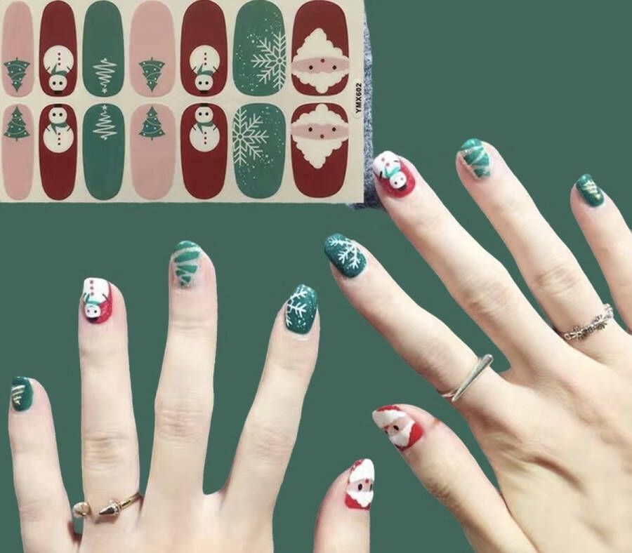 Girl Nagelstickers kerst (Christmas Nail Stickers) nr 602