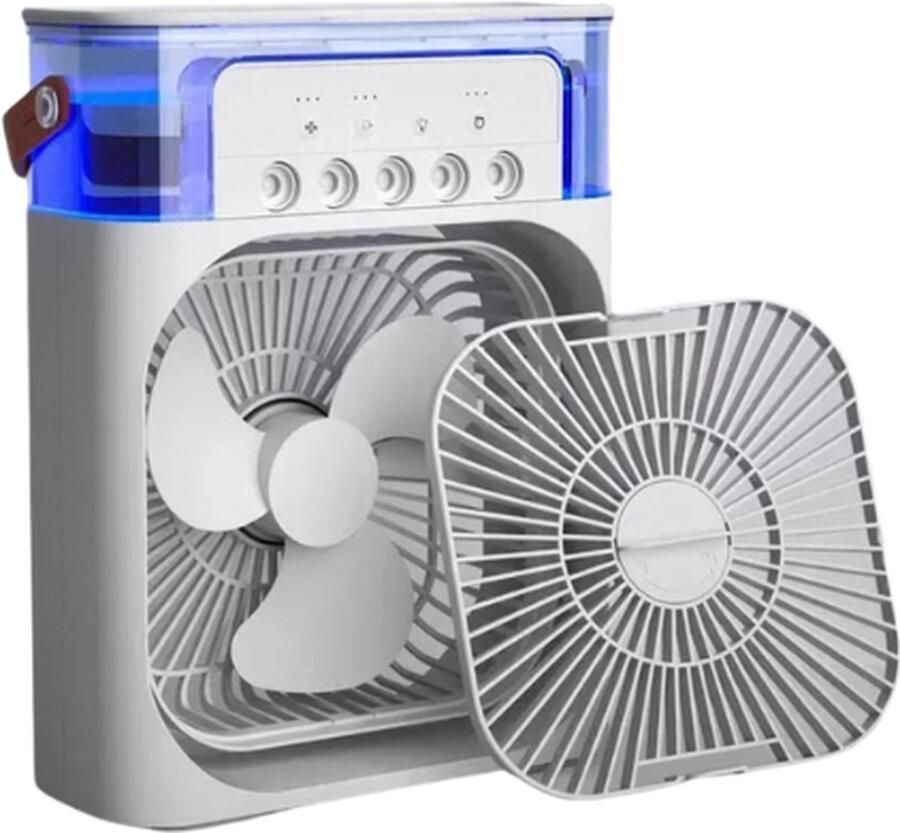 Gismoo Mini ventilator Mini Airco 3 in 1 ventilator Aroma Diffuser 3 Snelheden Wit