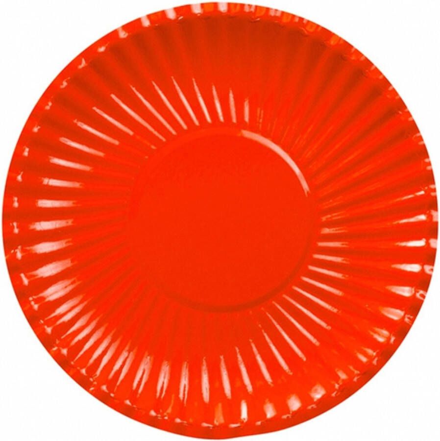 Merkloos Rode wegwerp borden 29 cm Feestbordjes